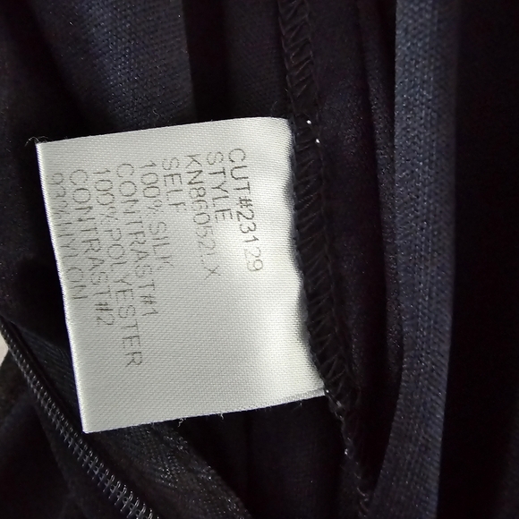 Tadashi Collection Navy Blue Strapless Sweetheart Sequin and Silk Gown Size 4 - Picture 7 of 7